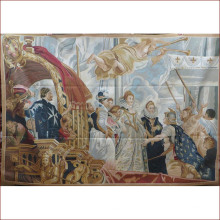 Pictorial Oil Painting Religion Designs Wall Hanging Flat Weave Handwoven French Aubusson Type Tapestry Custom Price